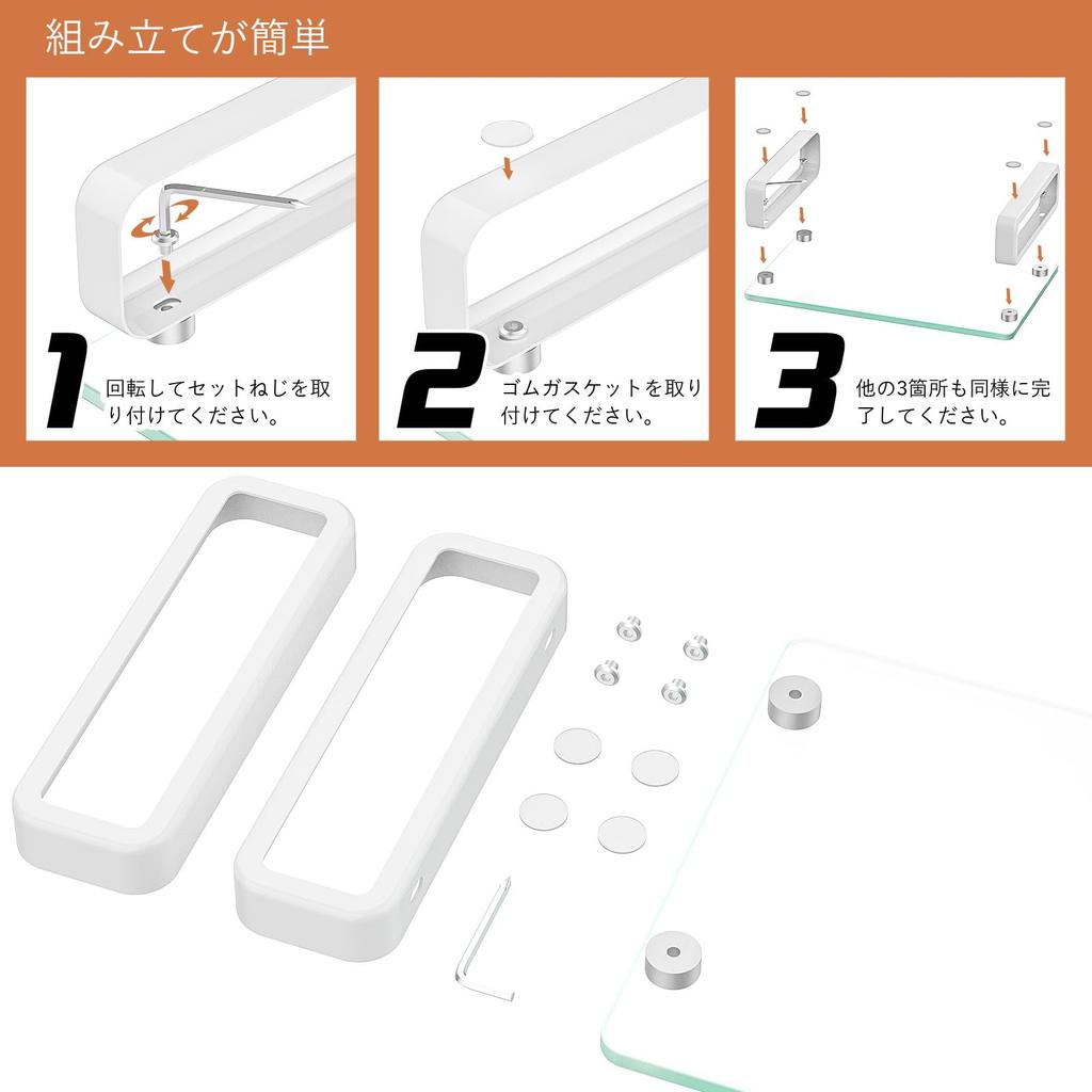 Плоский ЖК-телевизор, Прозрачная подставка-подставка для монитора компьютера, Мультимедийная настольная лампа для ноутбука/ноутбука/Xbox One, с закаленным стеклом и металлическими ножками