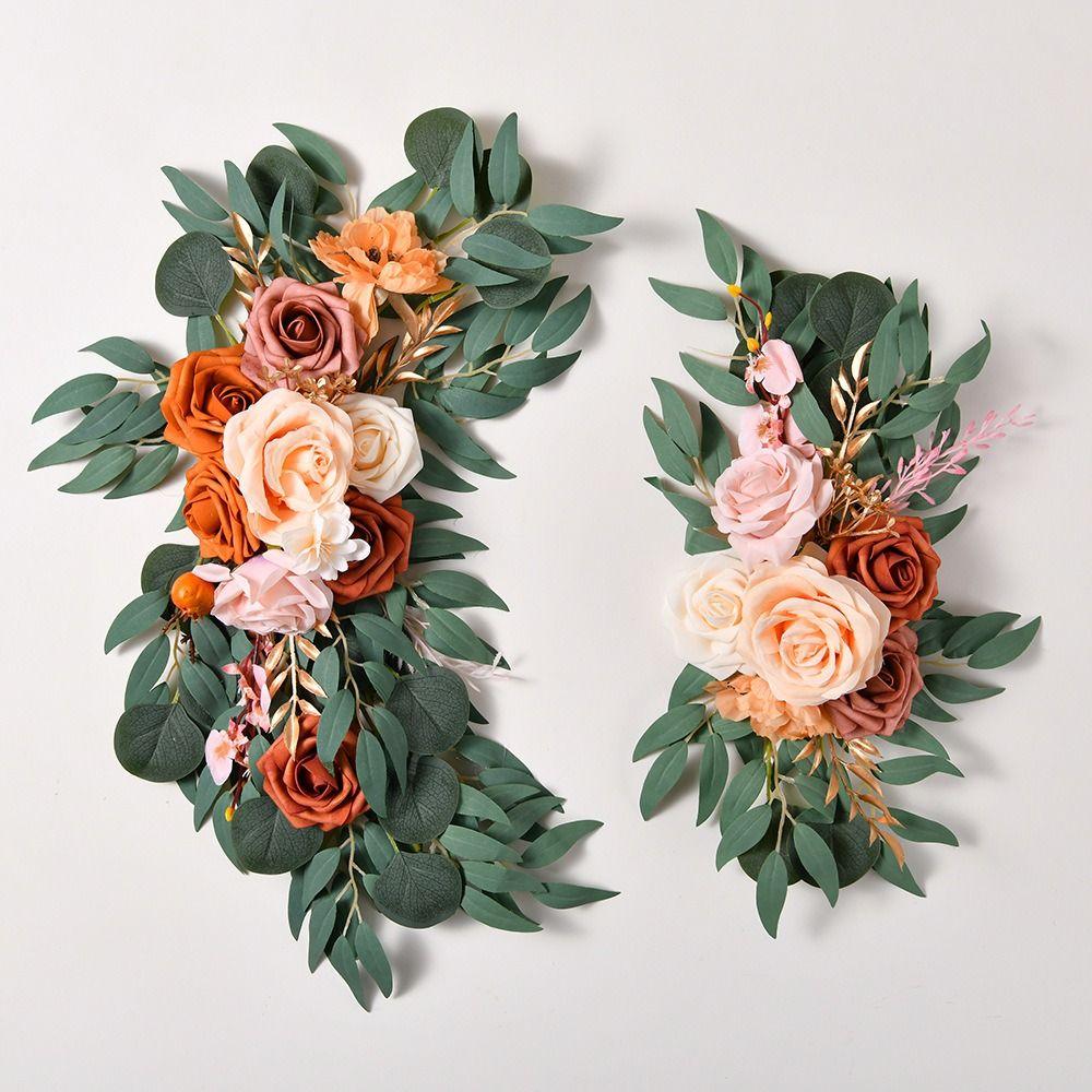 Wedding Decorations Fake Floral Rose Ceremony Flower Wreath Arch Flowers Kit Wedding Party