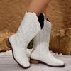 Fashion 2024 Fashion Women's Shoes Slip-on Women's Boots Hot Sale Embroidery Modern Boots Women New Plus Size Mid-Calf Boots Zapatos