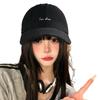 New retro washed soft top cap children's embroidered letter baseball cap versatile face small men's and women's sun hats