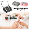 30 Bottles Nail Polish Storage Bag Portable Hand-held Large Capacity Nail Varnish Organizer Bag, Holds Up To 30 Bottles(15ml)