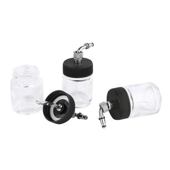 22cc Аэрограф Стаканчик Антикоррозийный Прочный Стеклянный Прозрачный Аэрограф Бутылка Для Хранения Дизайна Ногтей