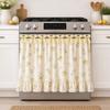 Cotton Blend Stove Cover Skirt Charming Farmhouse Stove Skirt Rustic Oven Curtain  Kitchen Decor