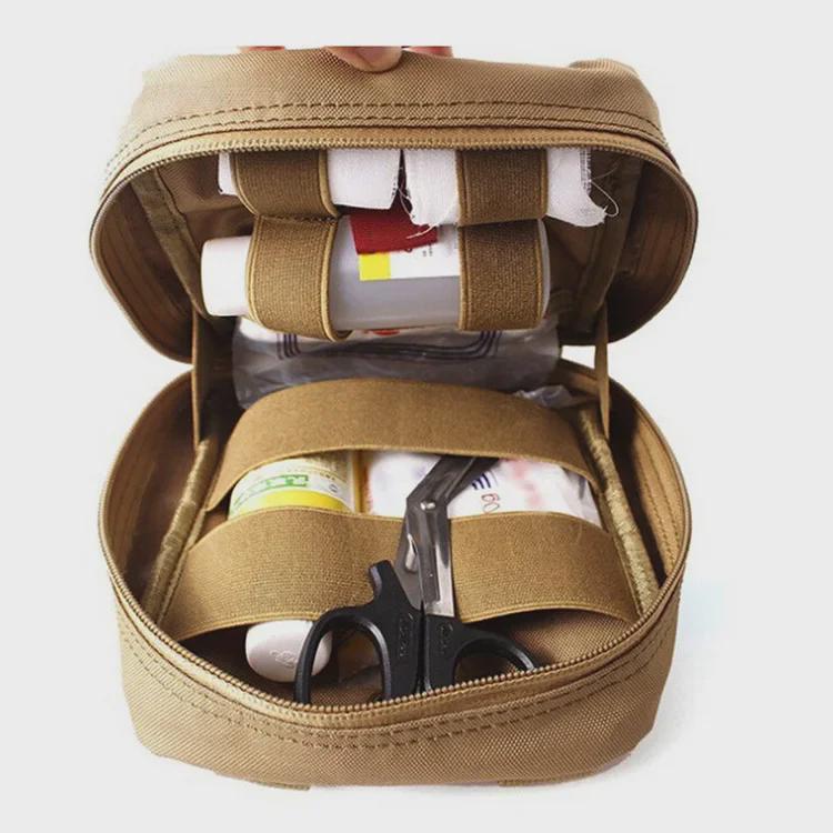 Портативная тактическая поясная сумка для оказания первой помощи - многофункциональная камуфляжная расцветка для использования на открытом воздухе и в транспорте.