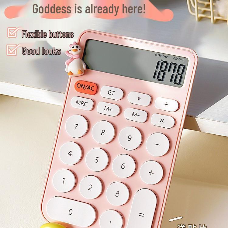 Compact 12-Digit Multifunction Calculator for Office, School, and Exams