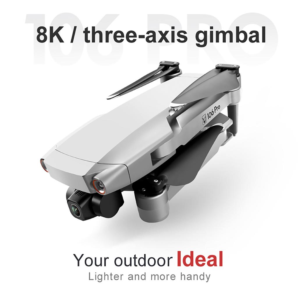 2021 JJ106 Pro 1.2KM FPV 3-axis Gimbal 4K Camera Wifi GPS RC Drone Quadcopte