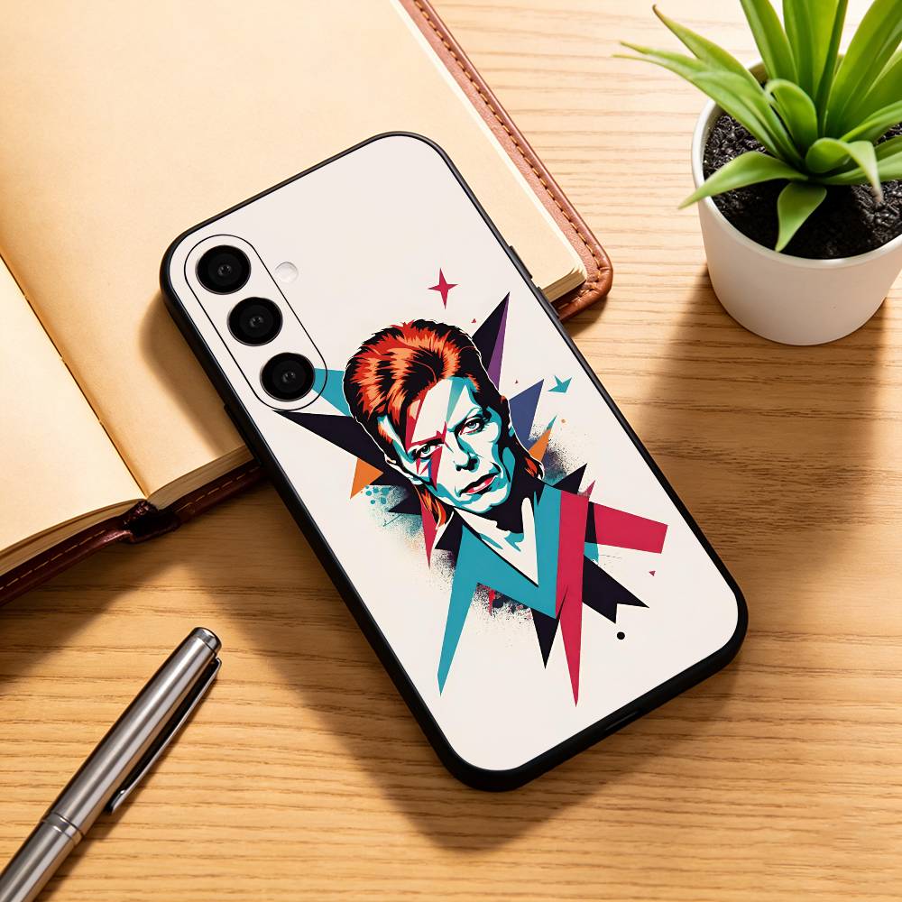David B-Bowie Phone Case For Samsung Galaxy A73,A72,A71,A70,A53,A52,A51,Soft Silicone Black Cover