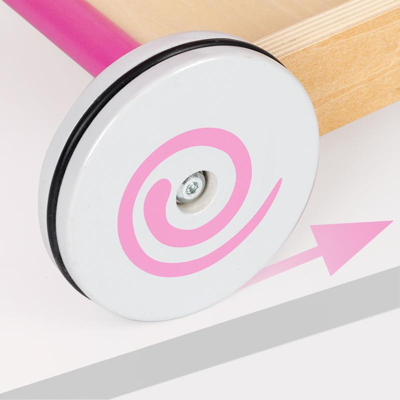 BABIBO Детская игрушечная тележка для покупок, игрушечная тележка для девочек в супермаркете, игрушечная деревянная тележка для малышей