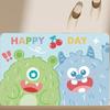 Cute Cartoon Pattern Door Front Mat Decoration Home Bathroom Floor Mat
