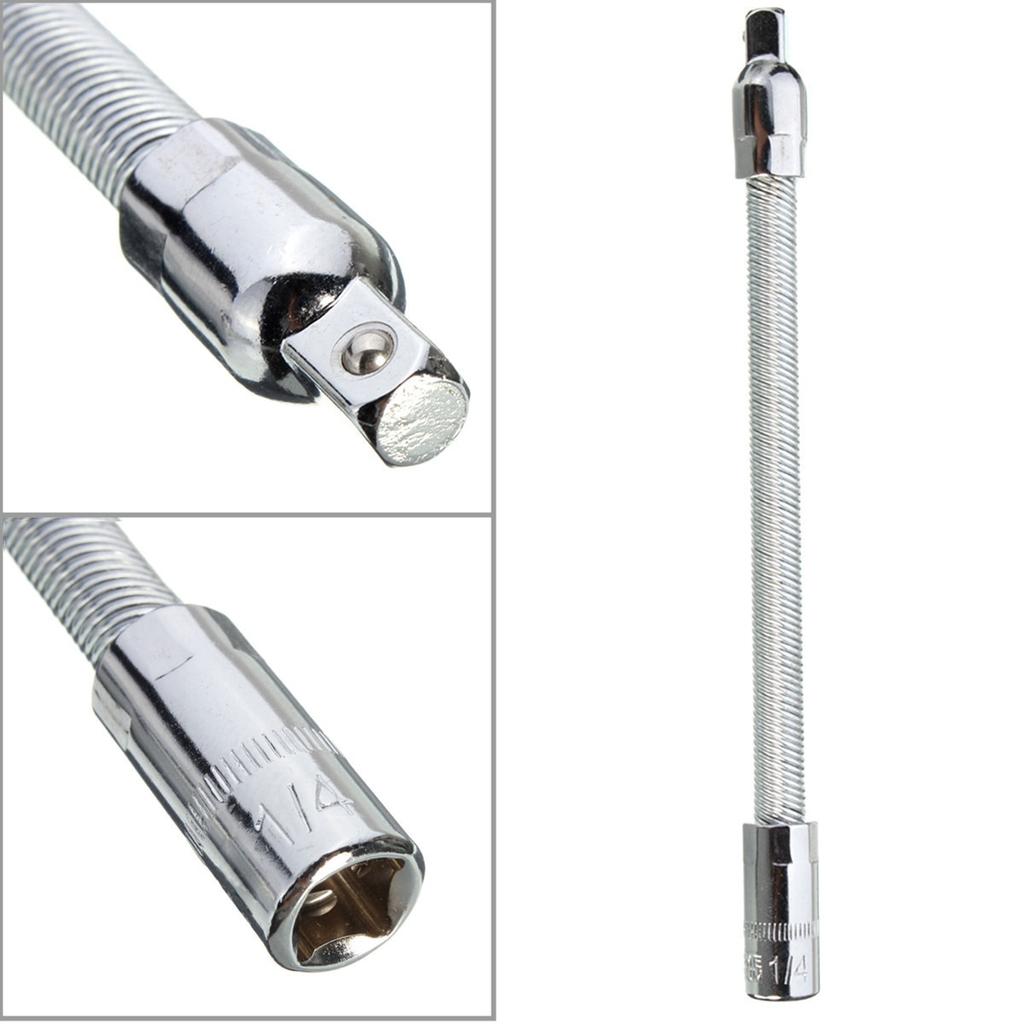 1 шт., 1/4 дюйма, 6,3 мм, приводная головка, инструмент, гибкие удлинители с трещоткой, 6 дюймов, длина 150 мм