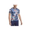 Netherlands Academy Professional Camouflage Casual Pullover Short Sleeve T Shirt Men Tops Blue White FJ2732-492