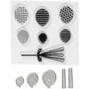 Balloons Scrapbooking Set - Clear Stamps, Cutting Dies and Embossing Dies - 21 Pcs