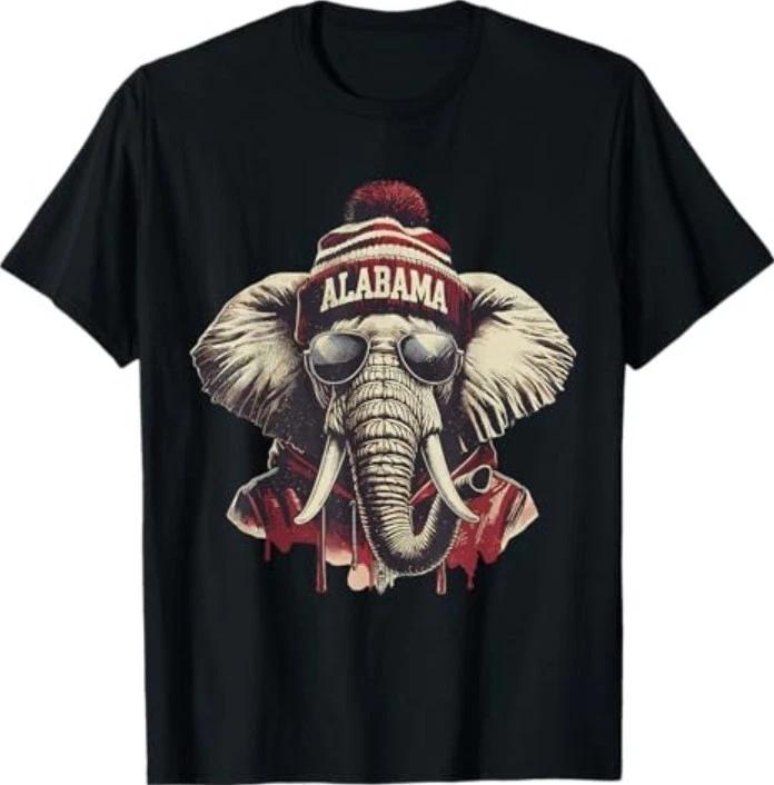 Alabama State AL Vintage Sports Lover Men Women 100% Cotton T-shirt Mens Tees Top