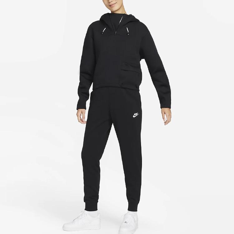 Nike Sweatshirts Women's Black Hooded Moderate Other DV8239-010