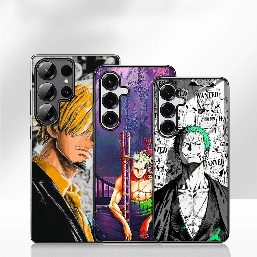 Luffy ONE Roronoa Zoro Sanji PIECES Phone Case for Samsung Galaxy S25 S23 S22 S24 FE Ultra Plus A56 A05 A06 A15 A16 A57 S7 Edge