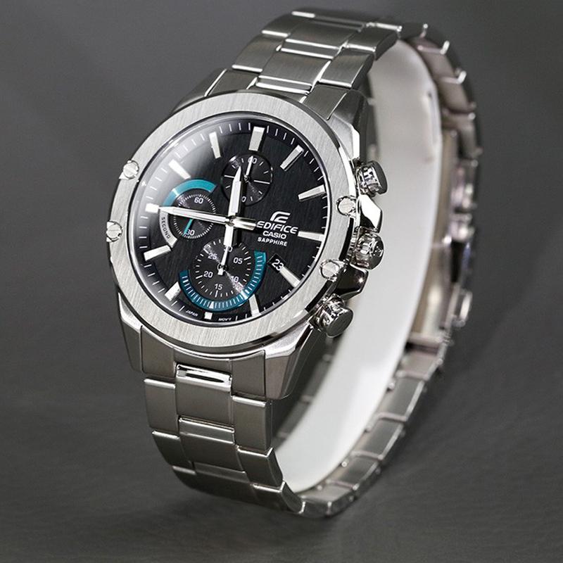 Casio CASIO EDIFICE Тонкая серия Зеркало из искусственного сапфира Простой модный спортивный стиль Кварцевый механизм Японские и корейские часы Мужские EFR-S567YD-1AUPR