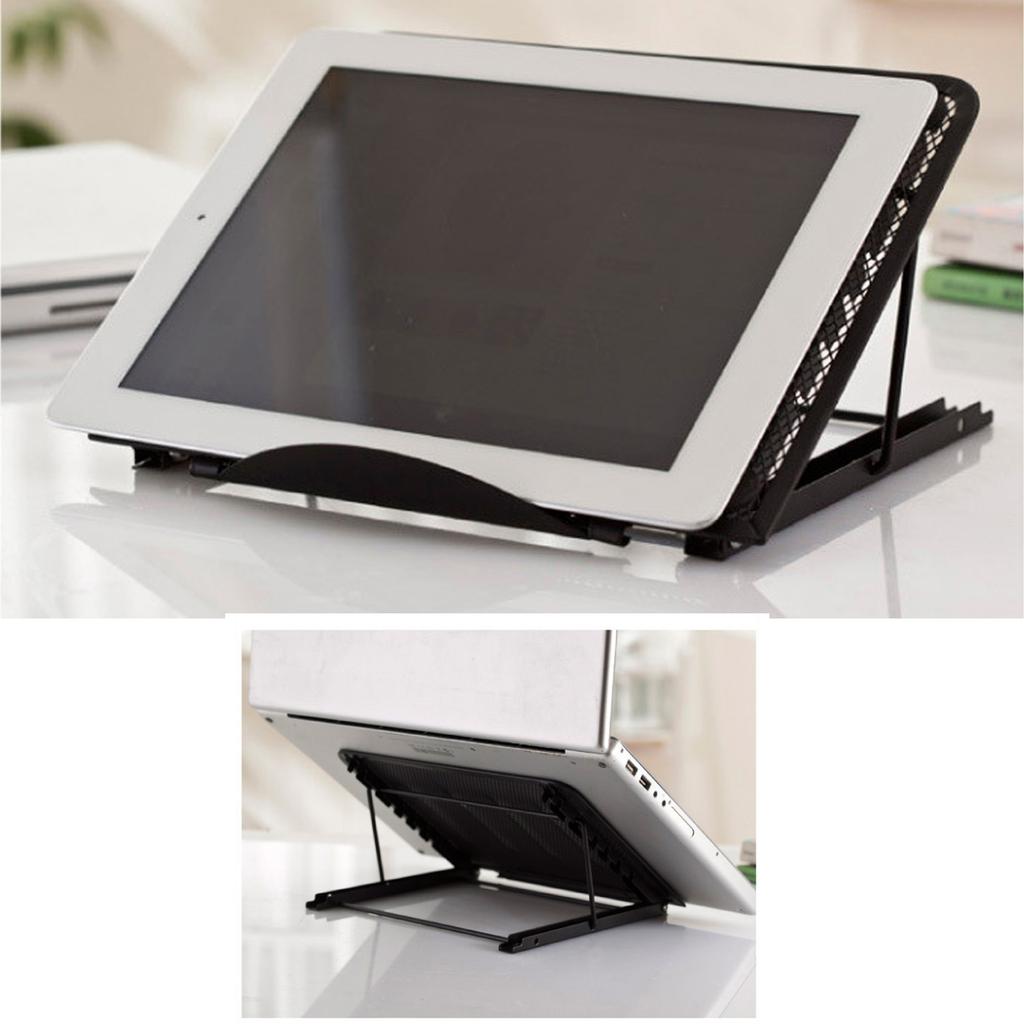 Multi-Functional Metal Stand Holder Tabletop Foldable Diamond Painting Stand 6 Levels Adjustable Notebook Riser Portable Ventilated Cooling Laptop