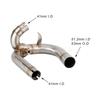 For Ducati Hypermotard 1100 2007 2008 2009 Hypermotard 1100 Evo 10-12 Motorcycle Exhaust Muffler Link Pipe Slip-on