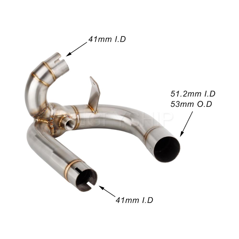 For Ducati Hypermotard 1100 2007 2008 2009 Hypermotard 1100 Evo 10-12 Motorcycle Exhaust Muffler Link Pipe Slip-on