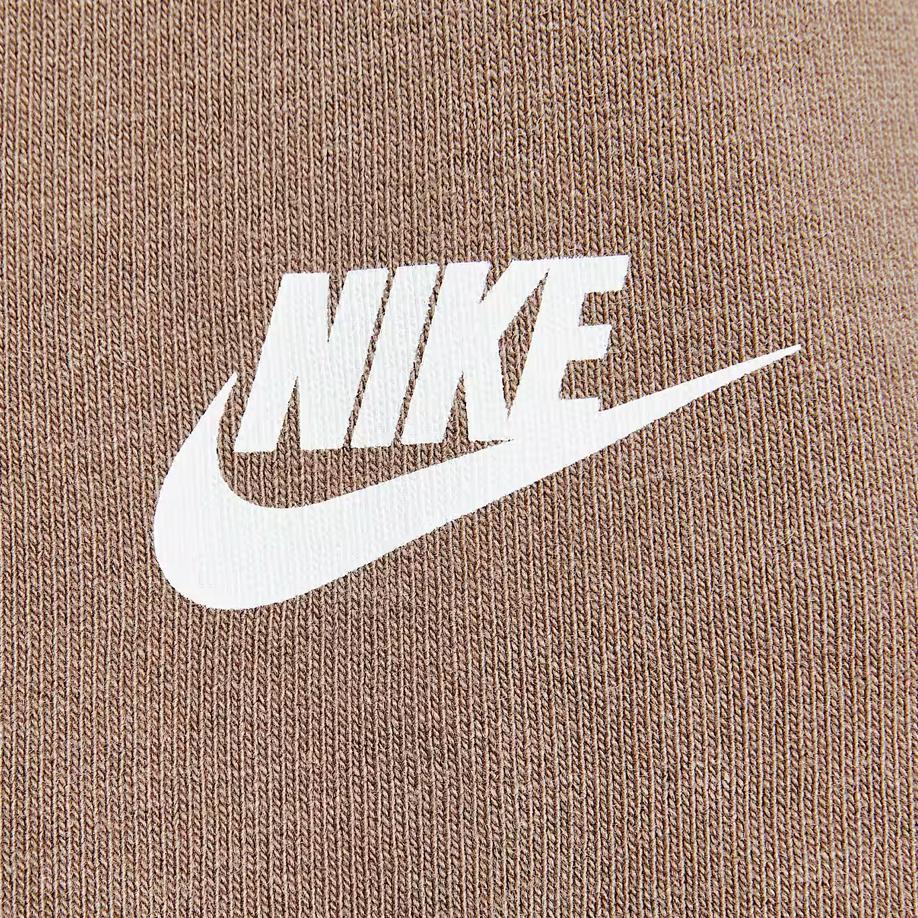 Nike Спортивная одежда Удобная Модная Универсальная Простая Однотонная Футболка с коротким рукавом с надписью Мужские топы Норковый коричневый IF0621214