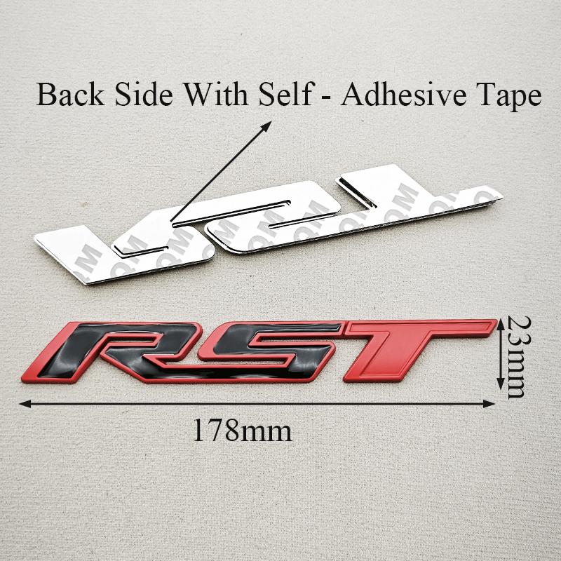 AABHC1 3D Metal Car Sticker Logo RST Emblem Front Fender Rear Trunk Badge For Chevrolet Silverado Tahoe Suburban Traverse Accessories