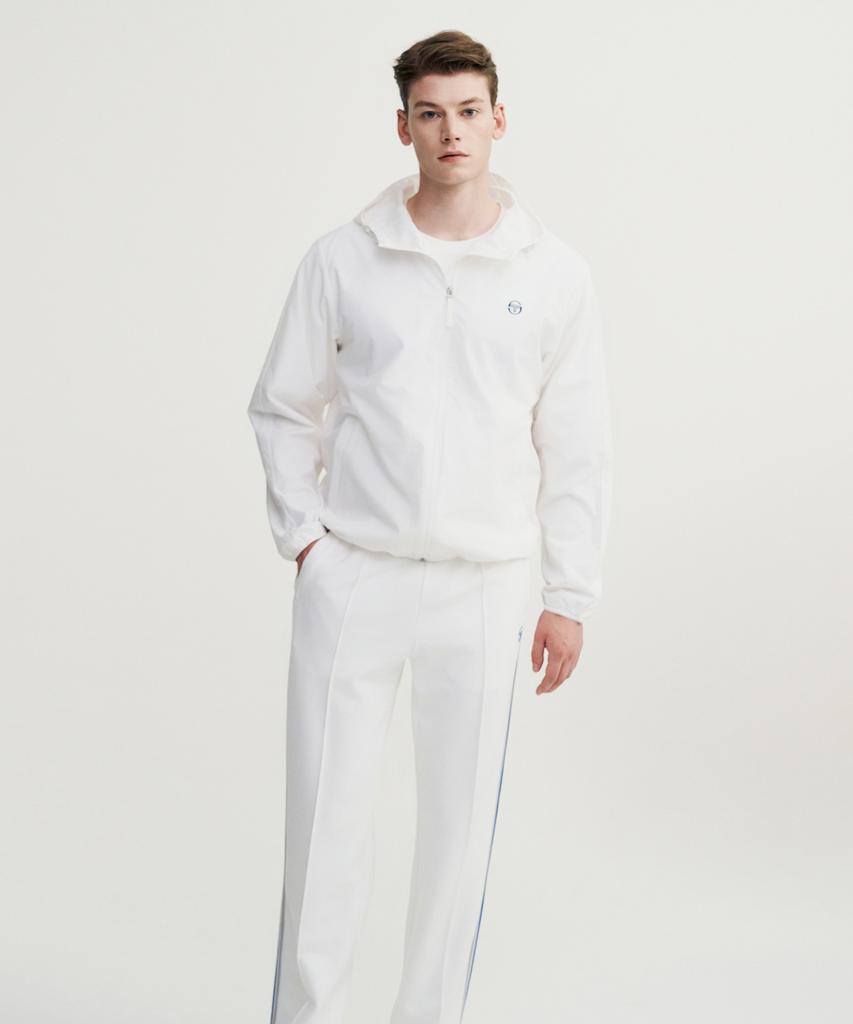 Мужская теплая толстовка с капюшоном Sergio Tacchini M Essential (белый)
