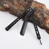 Foldable Comb Stainless Steel Practice Training Butterfly Knife Comb Beard Moustache Brushe Salon Hairdressing Styling Tool