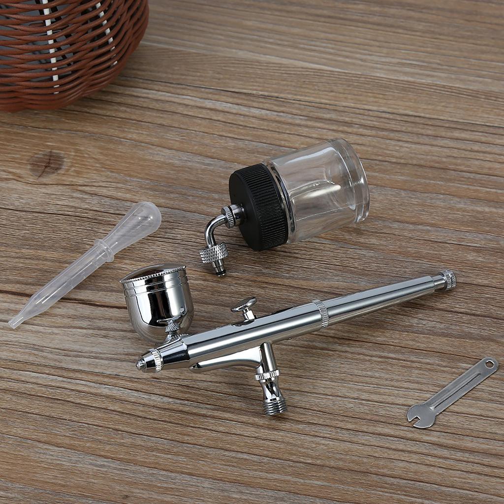 Dual Action Airbrush Kit 0.2mm 0.3mm 0.5mm Needle Spray Gun Paint Art