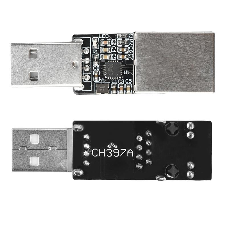 USB / Штыревой разъем / Type C на RJ45 Ethernet-интерфейсный модуль CH397A Модуль USB-Ethernet-интерфейса USB на RJ45