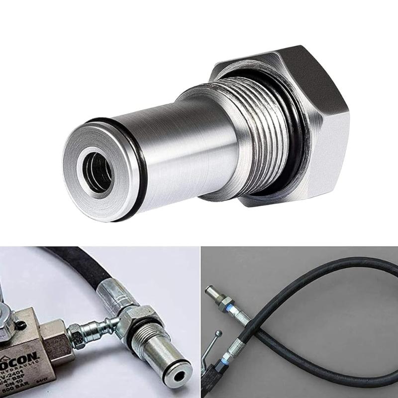 Oil Rail Adapter with 6.0 High Pressure Oil Pump IPR Valves Air Test Fitting Tool for 6.0L Engine