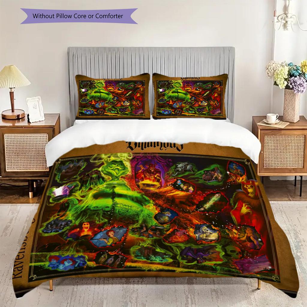 Villainous Puzzle Marvelous Challenge Threepiece Set 1 Duvet Cover 2 Pillowcase Without Core Christmas Birthday Gift Soft And Comfortable
