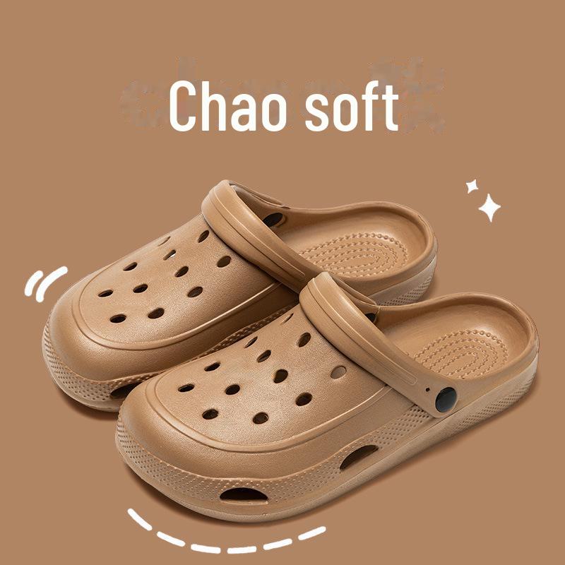 Парные сандалии Hole Женские и мужские тапочки для улицы Летние сандалии и домашняя обувь