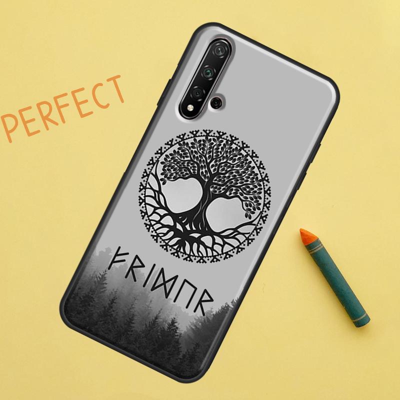 Чехол Лесные Скандинавские Руны Для Huawei P Smart 2019 Nova 5T 9 10 SE 3i 8i 11i Y60 Y61 Y70 Y90 P20 P40 Lite P30 Pro