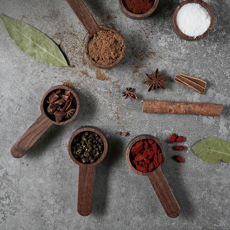 Wood Coffee Spoon 8g 10g Coffee Bean Measuring Spoon Wooden Tea Coffee Scoop  Sugar Spice Measure Spoon Coffee Tools Accessories