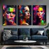Abstract Colorful Woman Poster Print Modern Wall Art Canvas Painting for Bedroom Living Room Home Decoration Cuadros