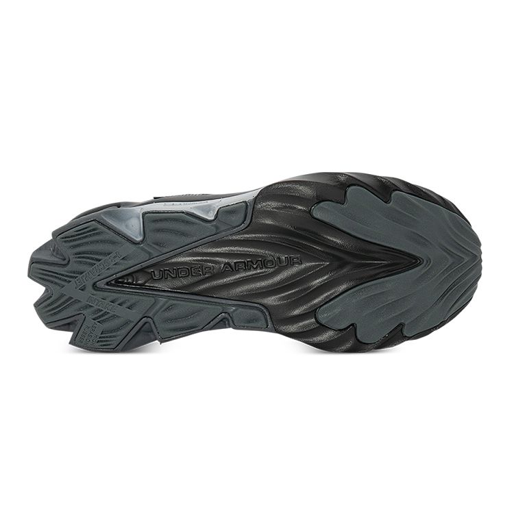 Under Armour Boys' Charged Scramjet 4 Running Shoes Pitch Grey Black 3024208-100