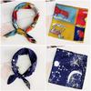 Fashion Small Vintage Elegant Hair Tie Band Silk Feel Satin Head Neck Square Scarf