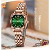 NIBOSI модные винтажные часы с бриллиантами, маленькие зеленые часы, женские часы, французские женские часы от кутюр