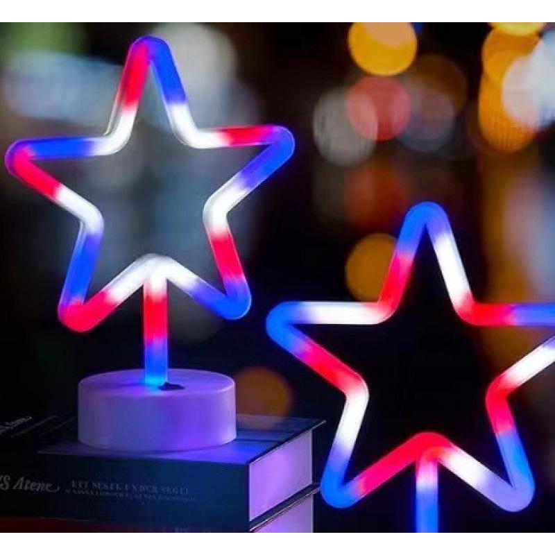 Креативный светодиодный неоновый светильник в форме сердца - Романтичная настольная лампа для декора спальни