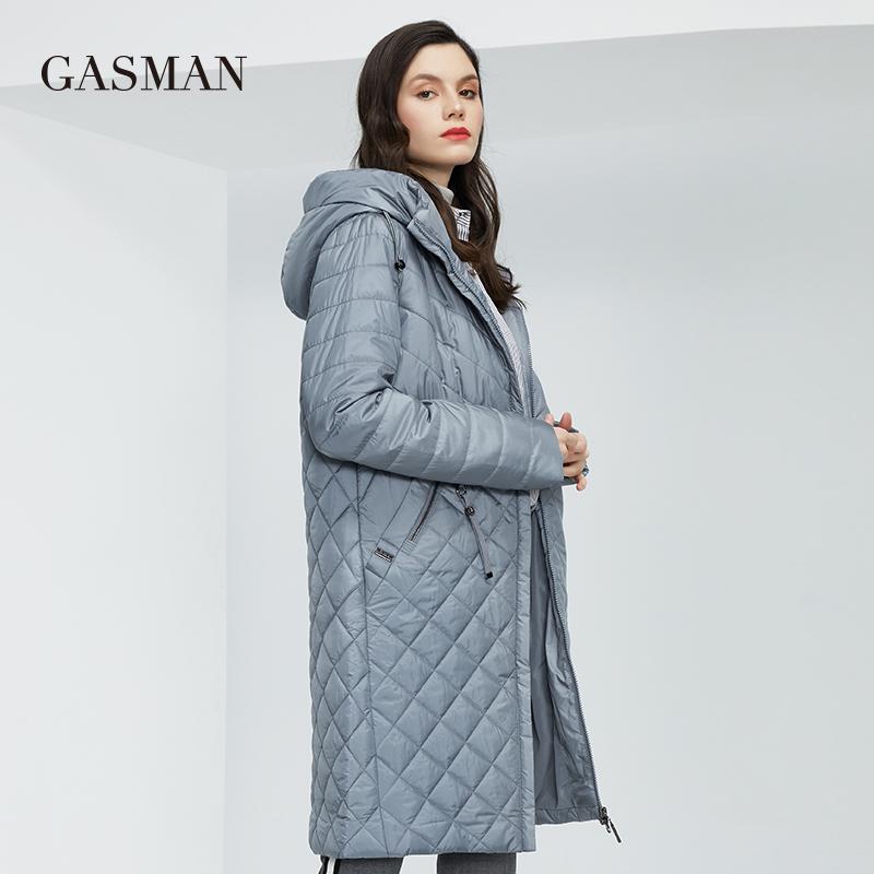 Gasman Новое женское пальто, Тренч, женские весенние куртки 2022, модная повседневная длинная парка больших размеров, женская верхняя одежда, женская куртка 81865