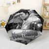 Elvis Customize Your Name Umbrella Automatic Umbrella Folding Umbrella with 8 Ribs Foldable Design Travel Essential Elegant