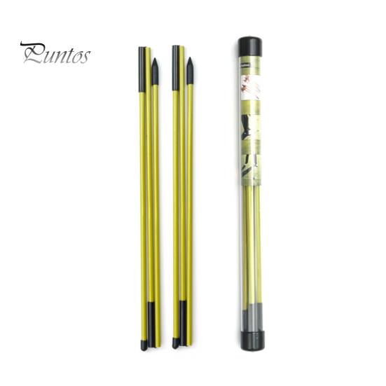 Golf Alignment Stick 2Pcs Rod 3 Section Collapsible Aiming Swing Putting Training Tool Aid Direction Indicator Fiberglass Accessories Portable