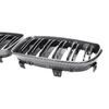 1 Pair Front Kidney Grille for   2019 51137166439 Gloss- Black Double-Line Left Right Front Grills Frame Trim