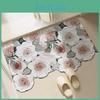 Ins Wind Diatom Mud Напольный коврик Fresh Flower для ванной комнаты Противоскользящий коврик для двери ванной комнаты Износостойкий, впитывающий воду, коврик специальной формы для ног