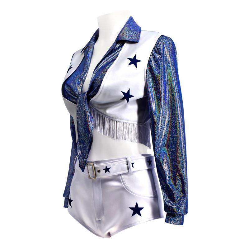 Костюм чирлидера Dallas Cowboys для Хэллоуина, косплея, из полиэстера, для игровых мероприятий