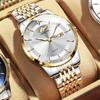 Новые роскошные мужские часы высшего бренда с коробкой, водонепроницаемые деловые мужские кварцевые часы