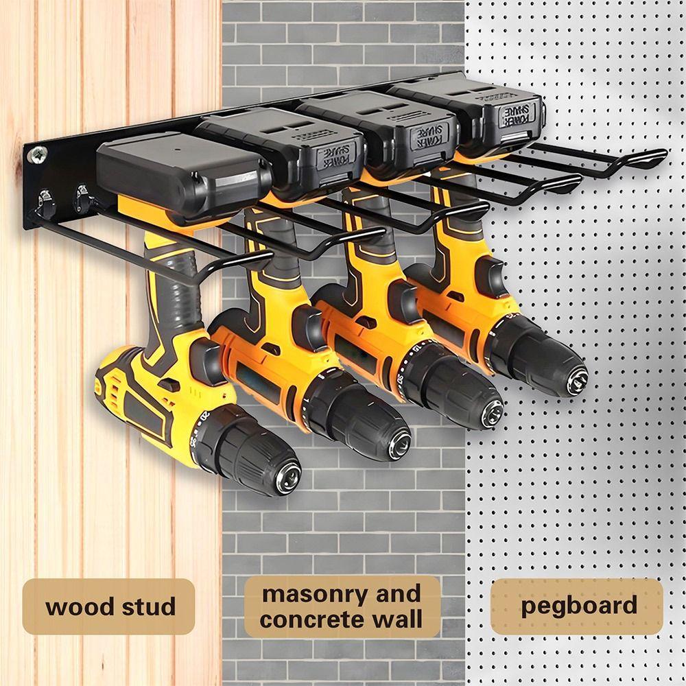 Tool Holder Hand Power Tool Organizer Rack Wall-mounted Tool Storage Shelf  Tool Storage