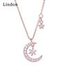 Женское ожерелье Lindon, кулон из медного сплава, циркон, модный подарок