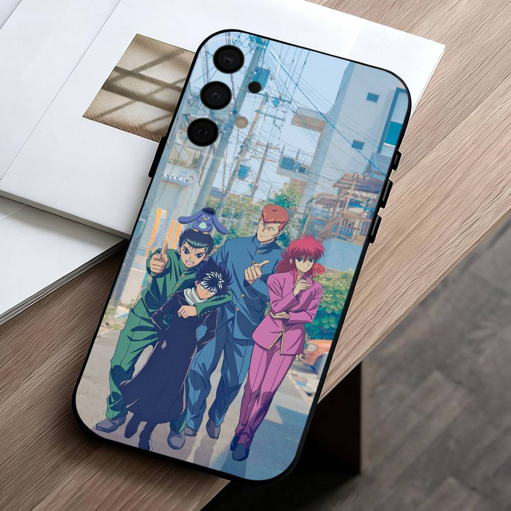 Anime Y-Yu Yu H-Hakusho-O phone Case For Samsung Galaxy A73,A72,A71,A70,A53,A52,A51,Others Soft Black Shell