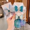 Korean Version of Children's Mesh Bow Hairpin Hair Accessories Cute Princess Diamond-studded Snowflake Headdress